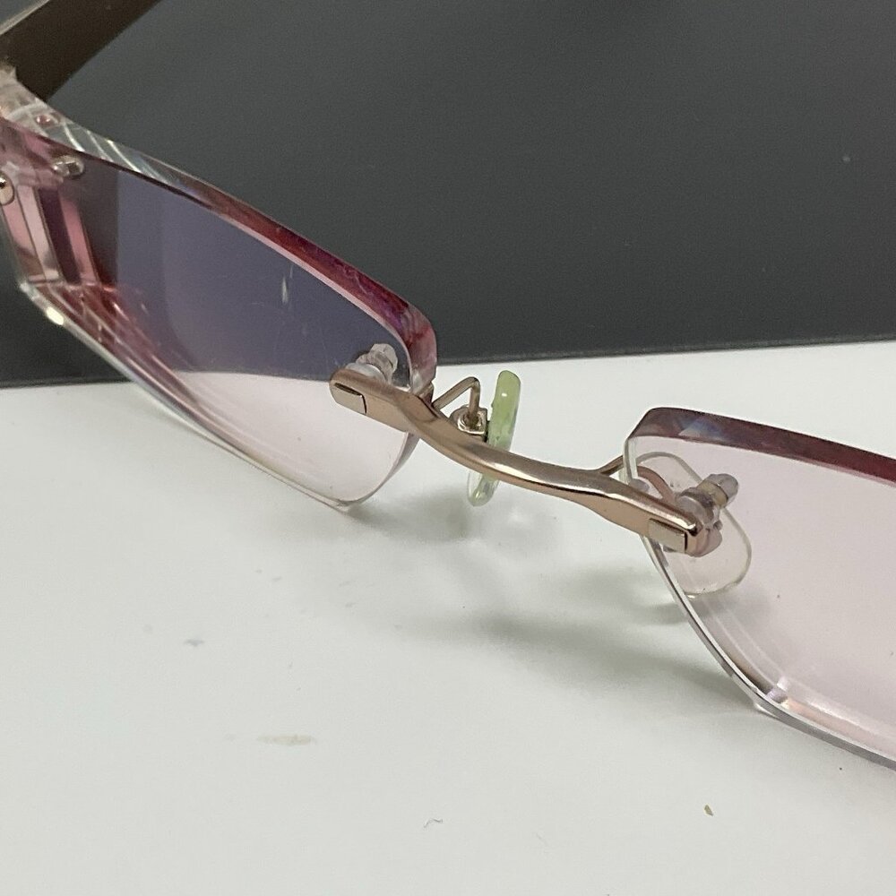 SAMA RIMLESS Eyeglasses Frame Mix-5 Pink Pure Titanium - Picture 5 of 12